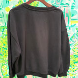 Black Tonal Queen Card SweatshirtQueen of SparklesThe Printed Peach Savannah