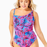 Blaine One PieceWomen - Swim - One PiecesLILLY PULITZERThe Printed Peach Savannah