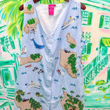 Blue & White Stripe Island Cotton Tank DressQueen of SparklesThe Printed Peach Savannah