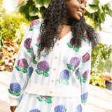 Blue & White Striped Hydrangea Cardigan and Skirt SetHeartland Retail ItemsQueen of SparklesThe Printed Peach Savannah