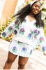 Blue & White Striped Hydrangea Cardigan and Skirt SetHeartland Retail ItemsQueen of SparklesThe Printed Peach Savannah