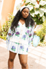 Blue & White Striped Hydrangea Cardigan and Skirt SetHeartland Retail ItemsQueen of SparklesThe Printed Peach Savannah