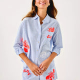 Bondi Button Down ShirtHeartland Retail ItemsLILLY PULITZERThe Printed Peach Savannah