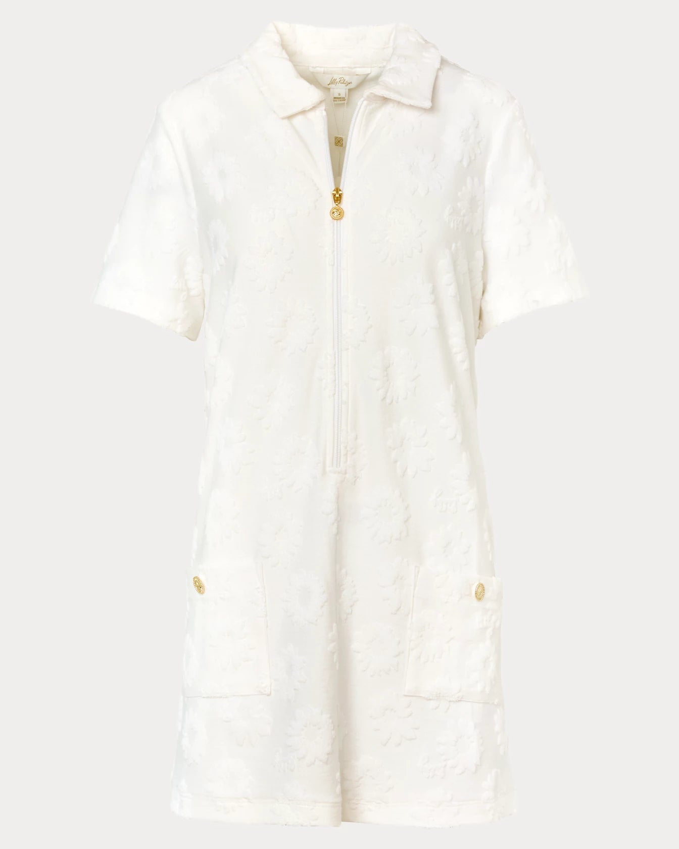 Brayton Short Sleeve Terry Cover - UpLILLY PULITZERThe Printed Peach Savannah