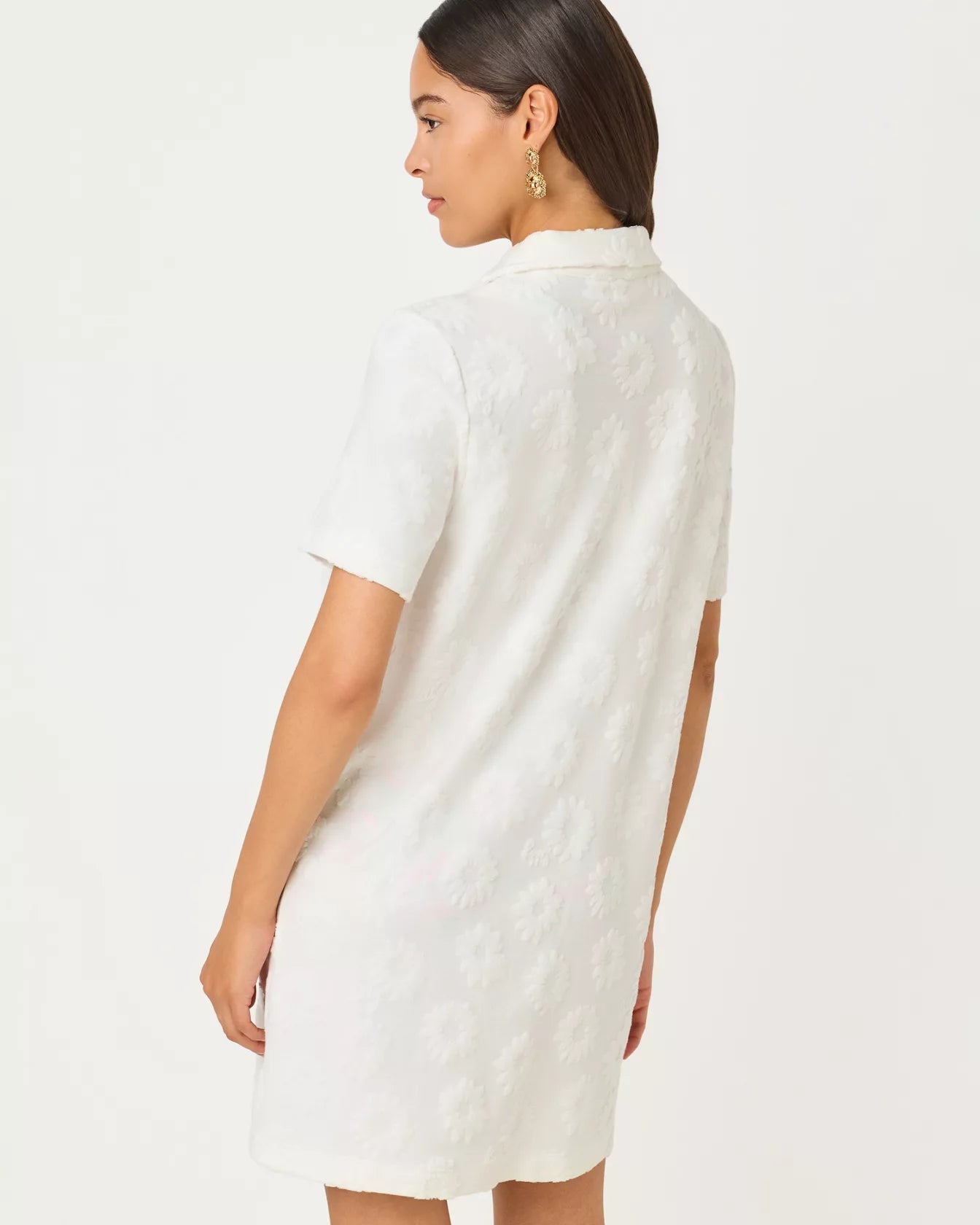 Brayton Short Sleeve Terry Cover - UpLILLY PULITZERThe Printed Peach Savannah