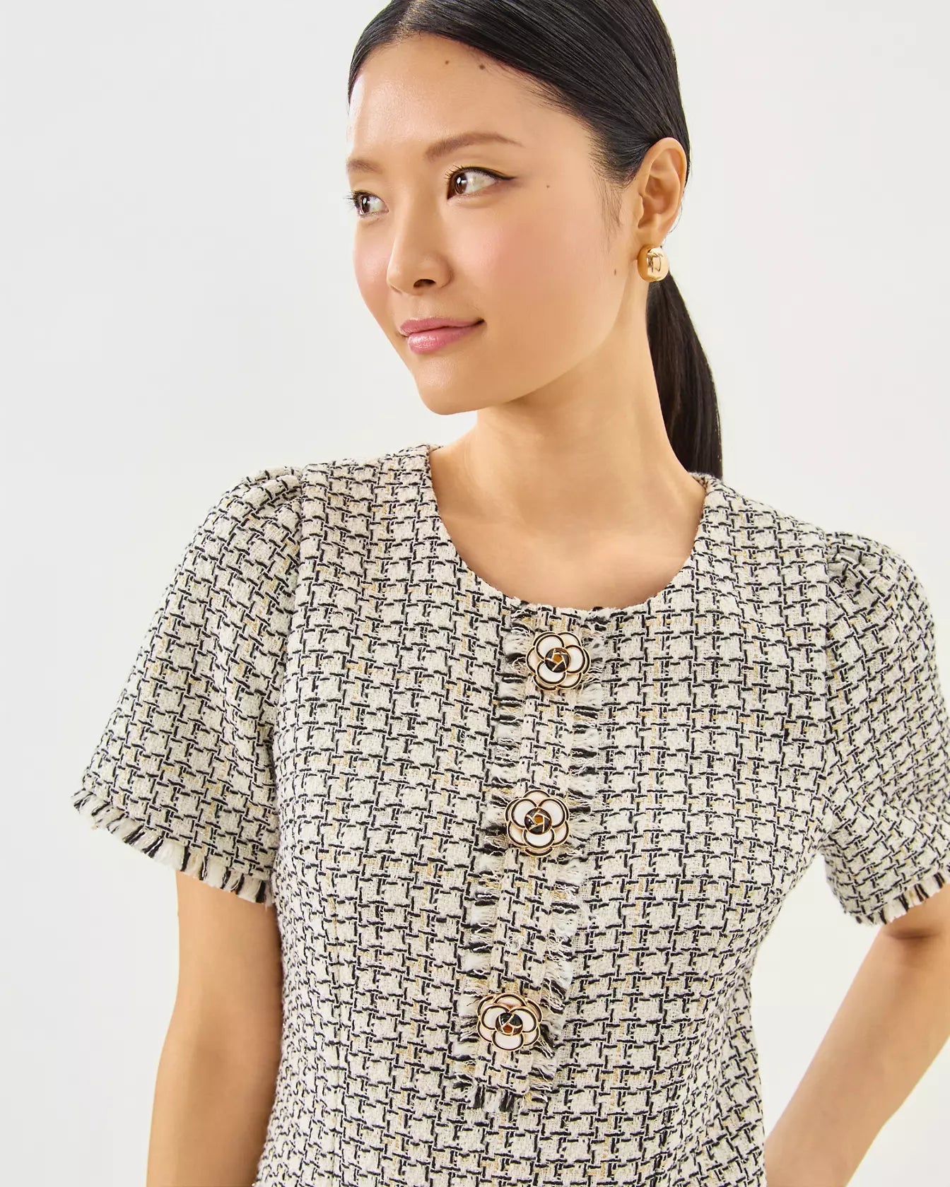 Brenda Boucle DressWomen - Dresses - Straight DressesLILLY PULITZERThe Printed Peach Savannah