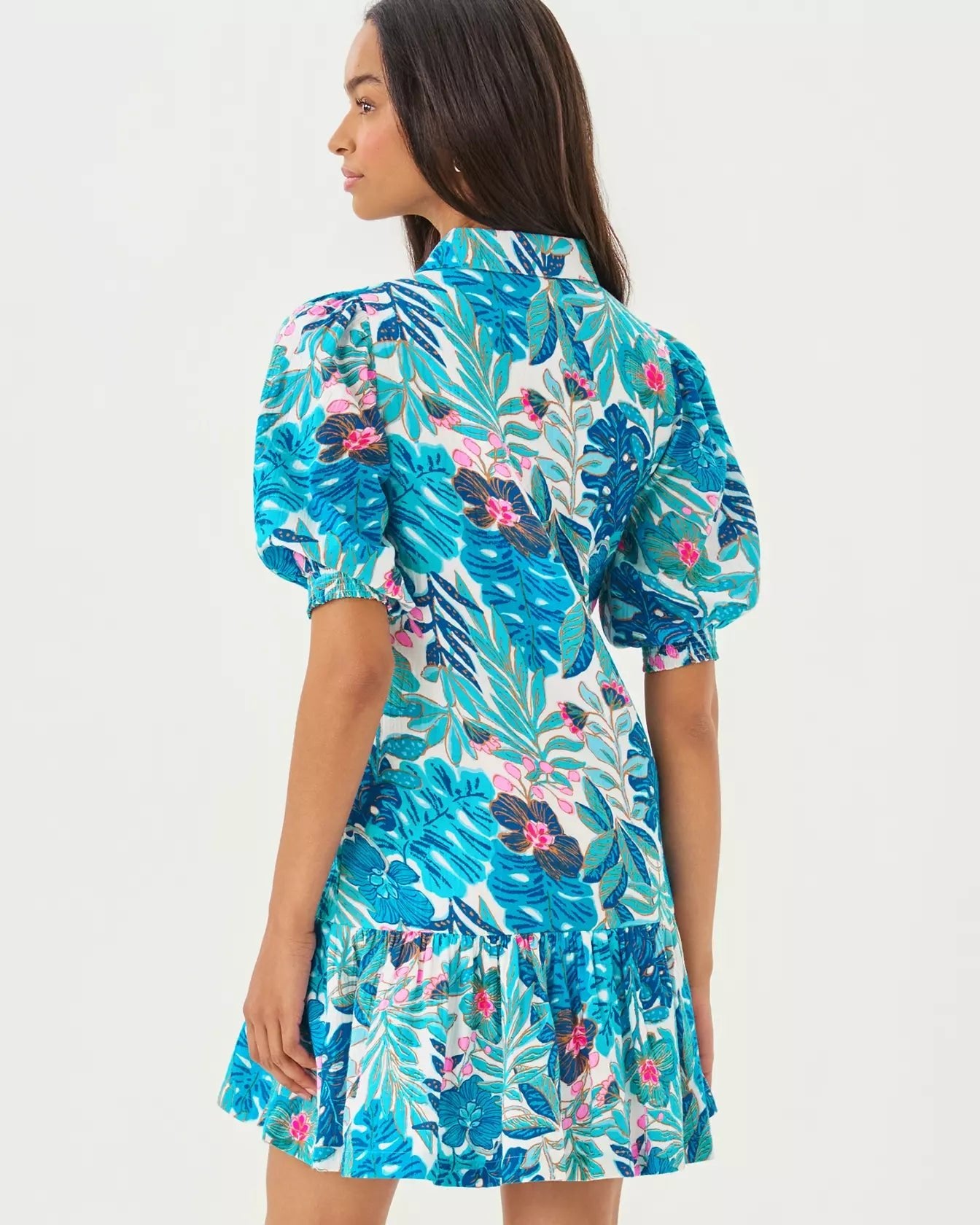 Brett Popover ShirtdressWomen - Dresses - A - Line/Easy DressesLILLY PULITZERThe Printed Peach Savannah