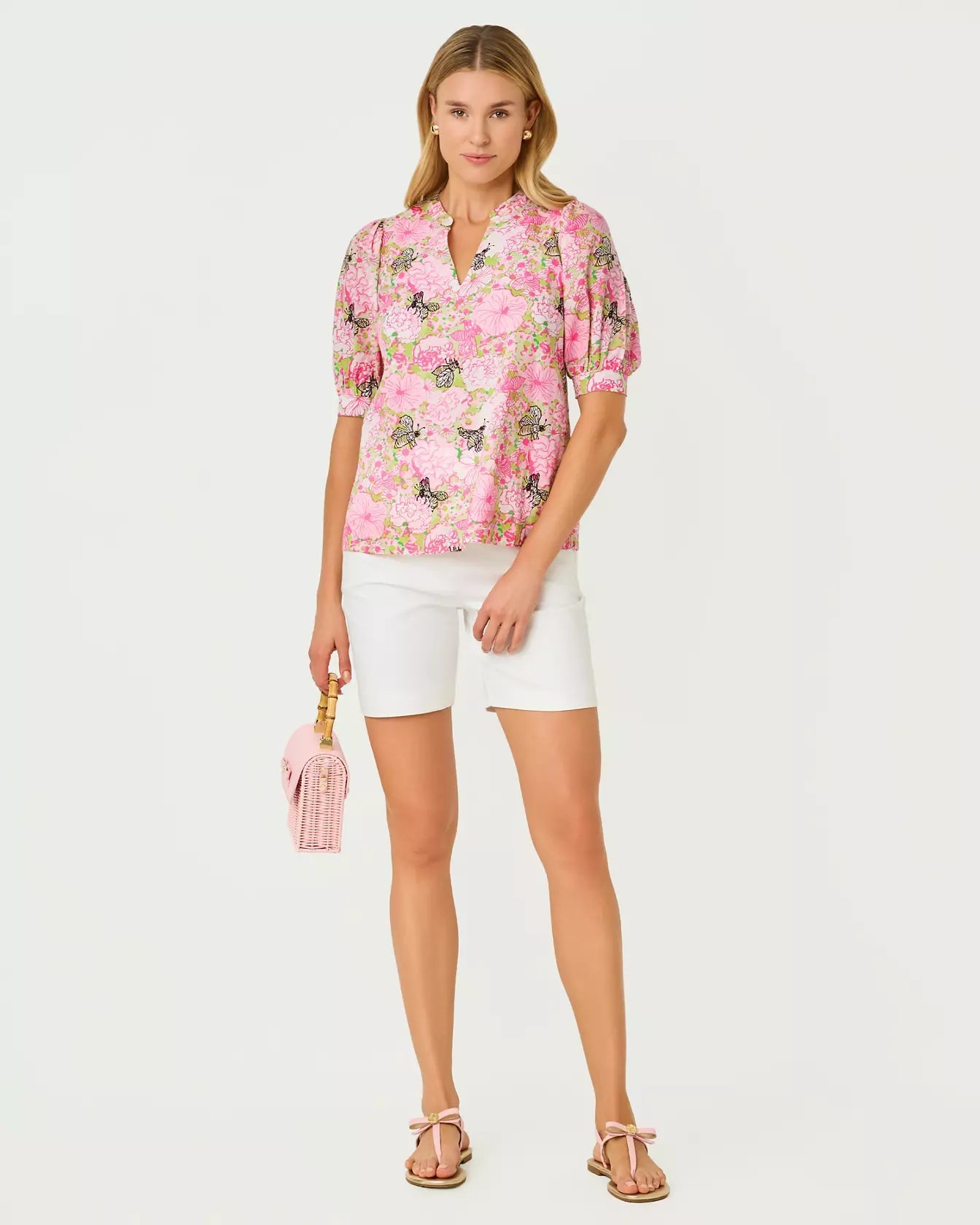 Brinelle TopWomen - BlousesLILLY PULITZERThe Printed Peach Savannah