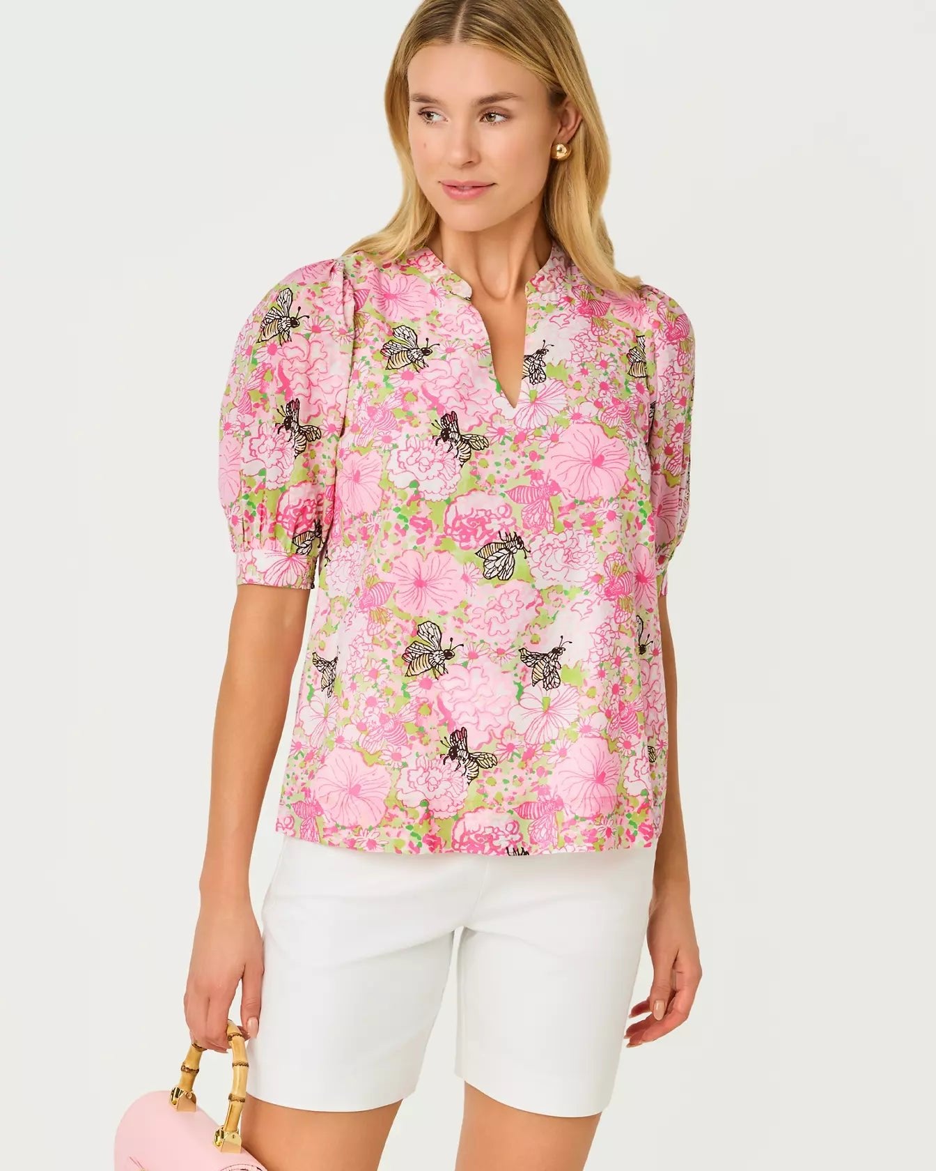 Brinelle TopWomen - BlousesLILLY PULITZERThe Printed Peach Savannah