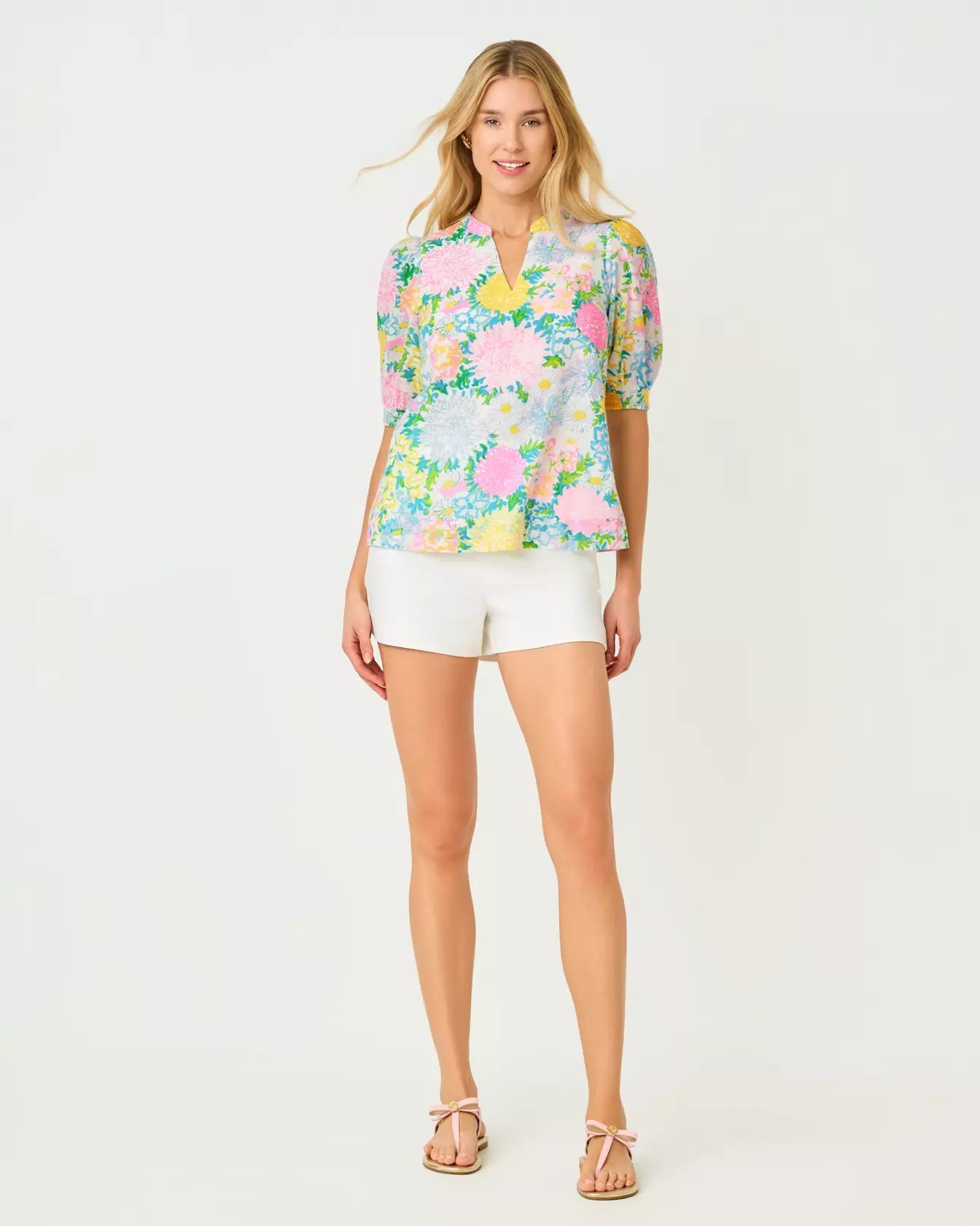 Brinelle TopWomen - BlousesLILLY PULITZERThe Printed Peach Savannah