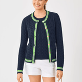 Brockton Crew Neck CardiganLILLY PULITZERThe Printed Peach Savannah