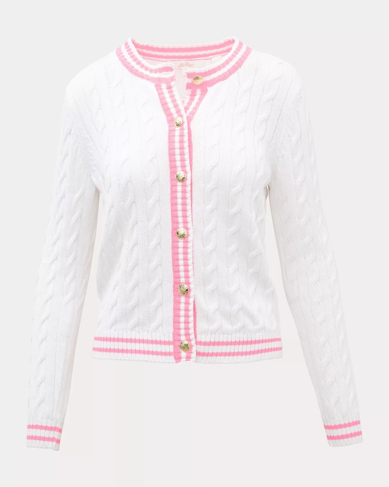 Brockton Crew Neck CardiganLILLY PULITZERThe Printed Peach Savannah