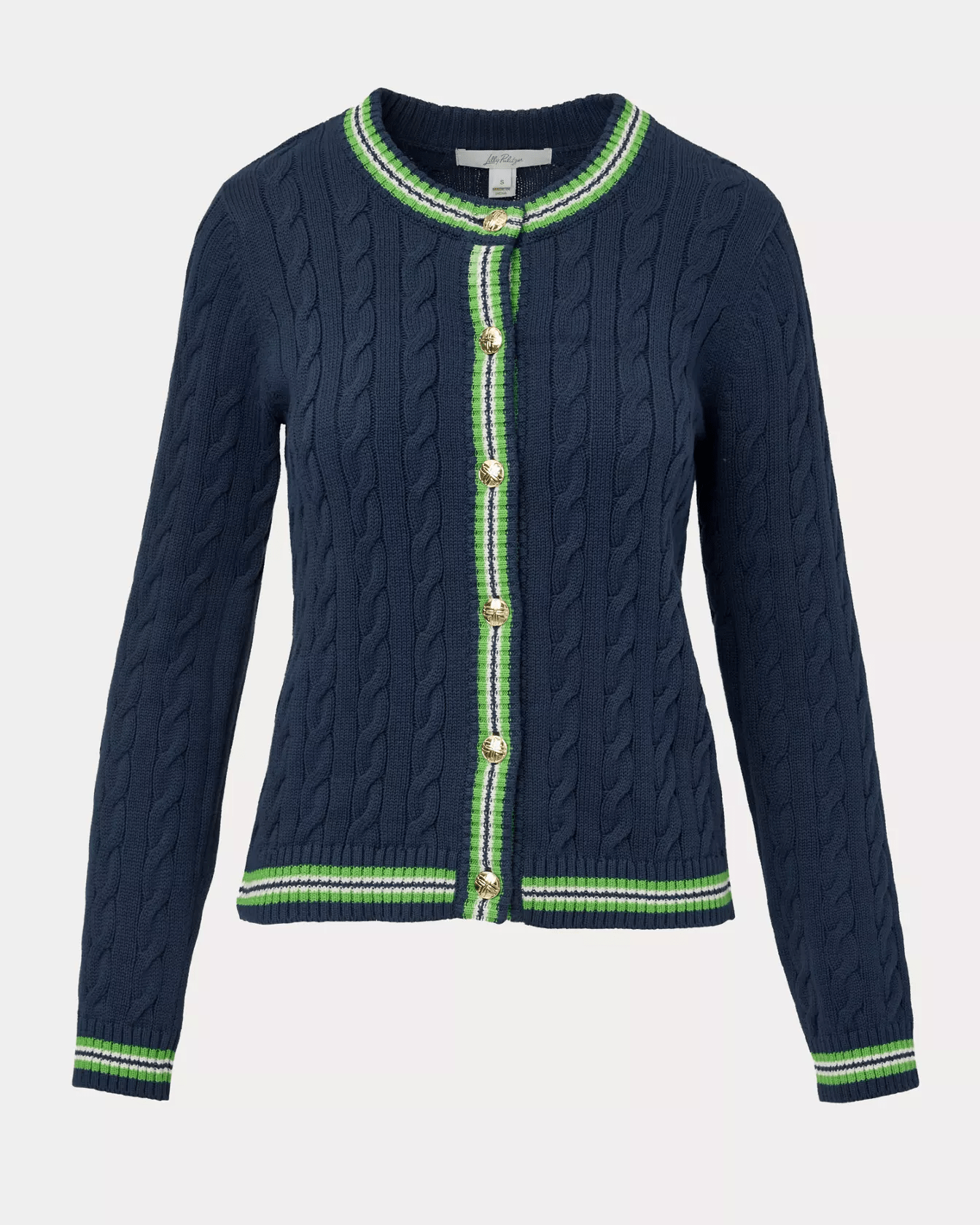 Brockton Crew Neck CardiganLILLY PULITZERThe Printed Peach Savannah