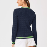 Brockton Crew Neck CardiganLILLY PULITZERThe Printed Peach Savannah