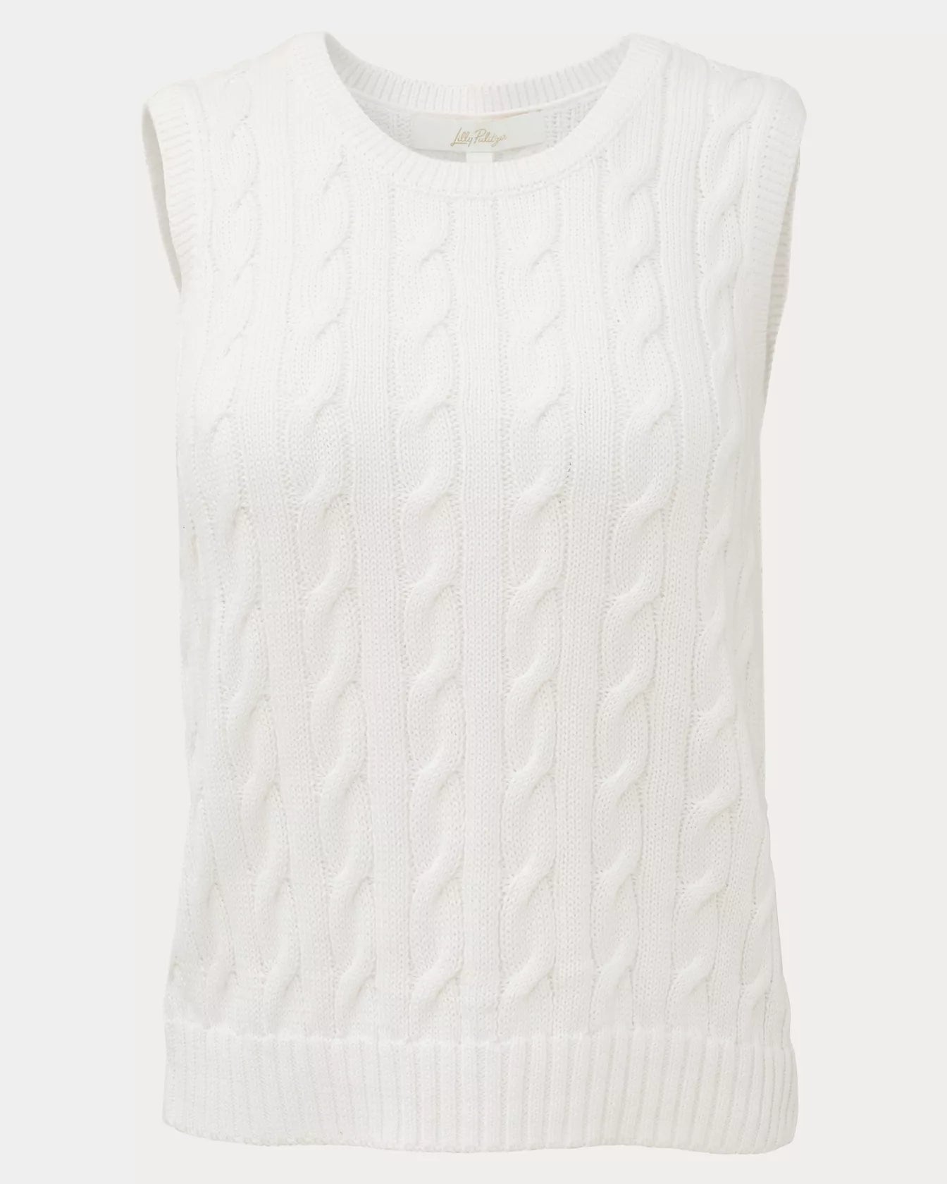 Brockton Crew Neck Sweater TankLILLY PULITZERThe Printed Peach Savannah