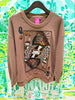 Brown Queen of Coffee SweatshirtWomens - Tops - CrewnecksQueen of SparklesThe Printed Peach Savannah