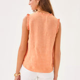 Kavalla Sleeveless Ruffle Top