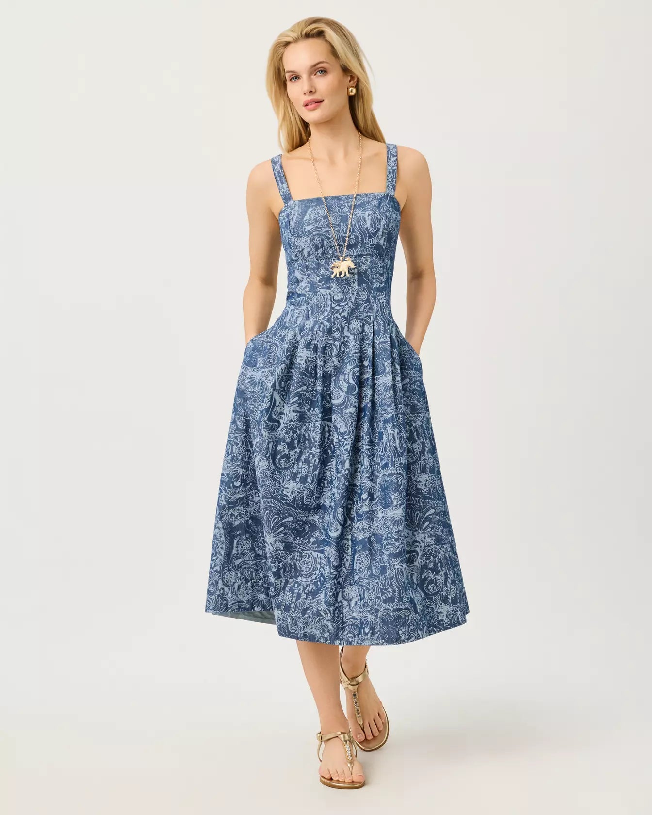 Calloway Midi DressLILLY PULITZERThe Printed Peach Savannah