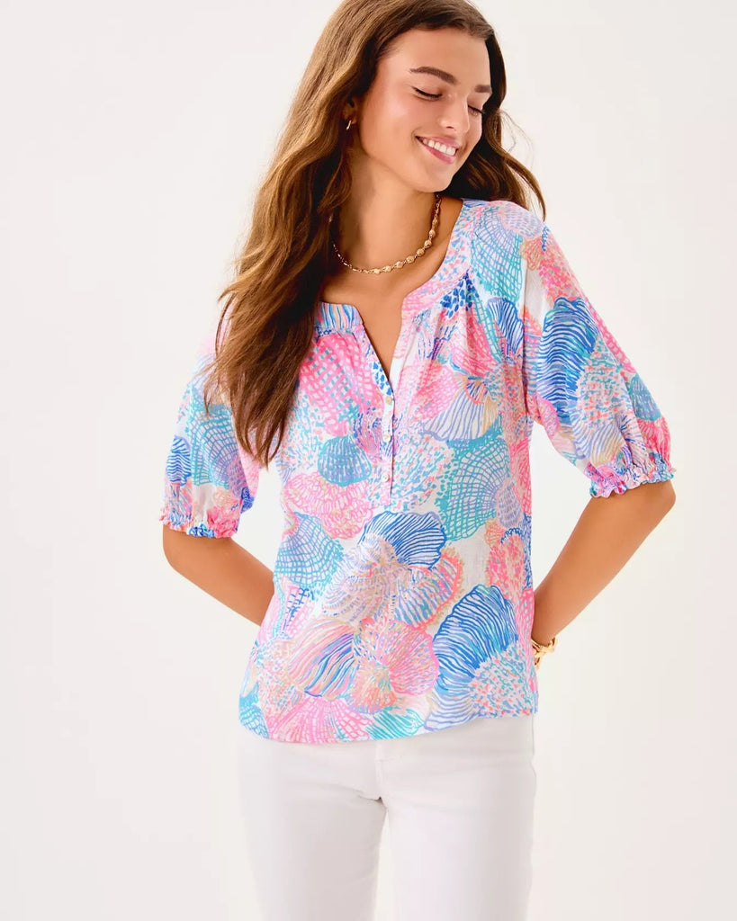Caprina Linen TopHeartland Retail ItemsLILLY PULITZERThe Printed Peach Savannah