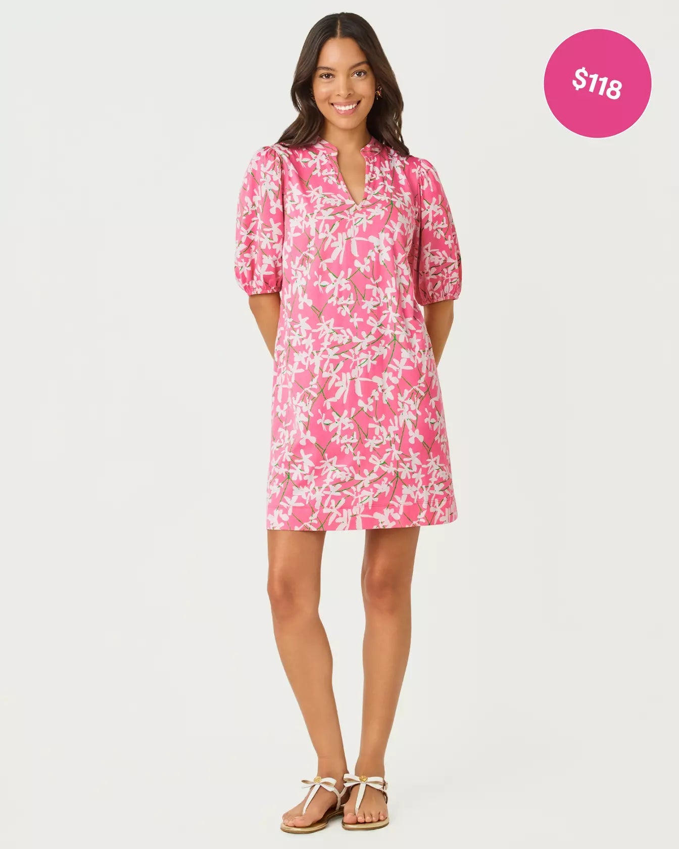 Carey DressWomens - DressesLILLY PULITZERThe Printed Peach Savannah