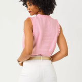 Kavalla Sleeveless Ruffle Top