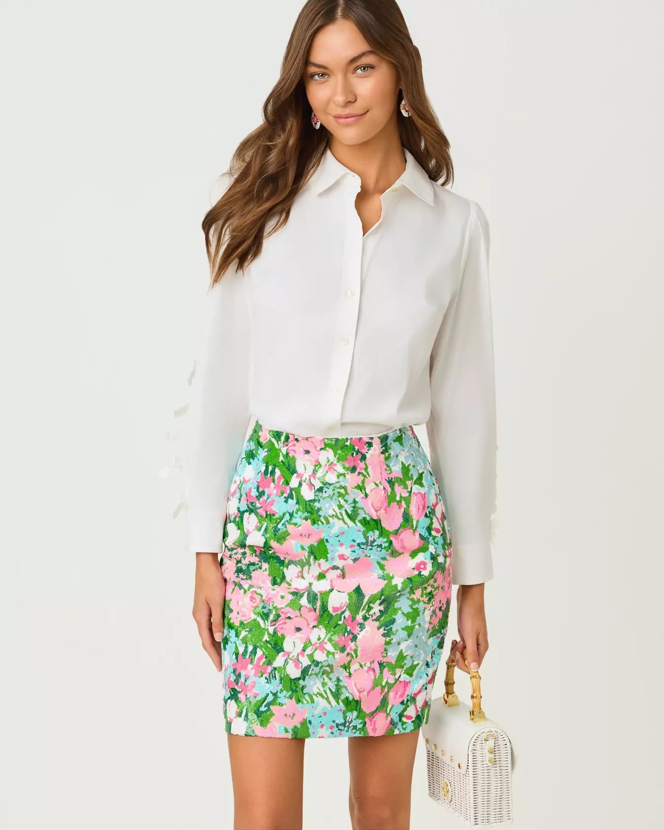 Charo Sequin SkirtLILLY PULITZERThe Printed Peach Savannah