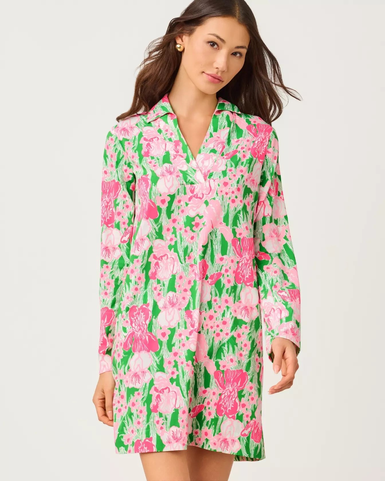 Chessie UPF 50+ DressLILLY PULITZERThe Printed Peach Savannah