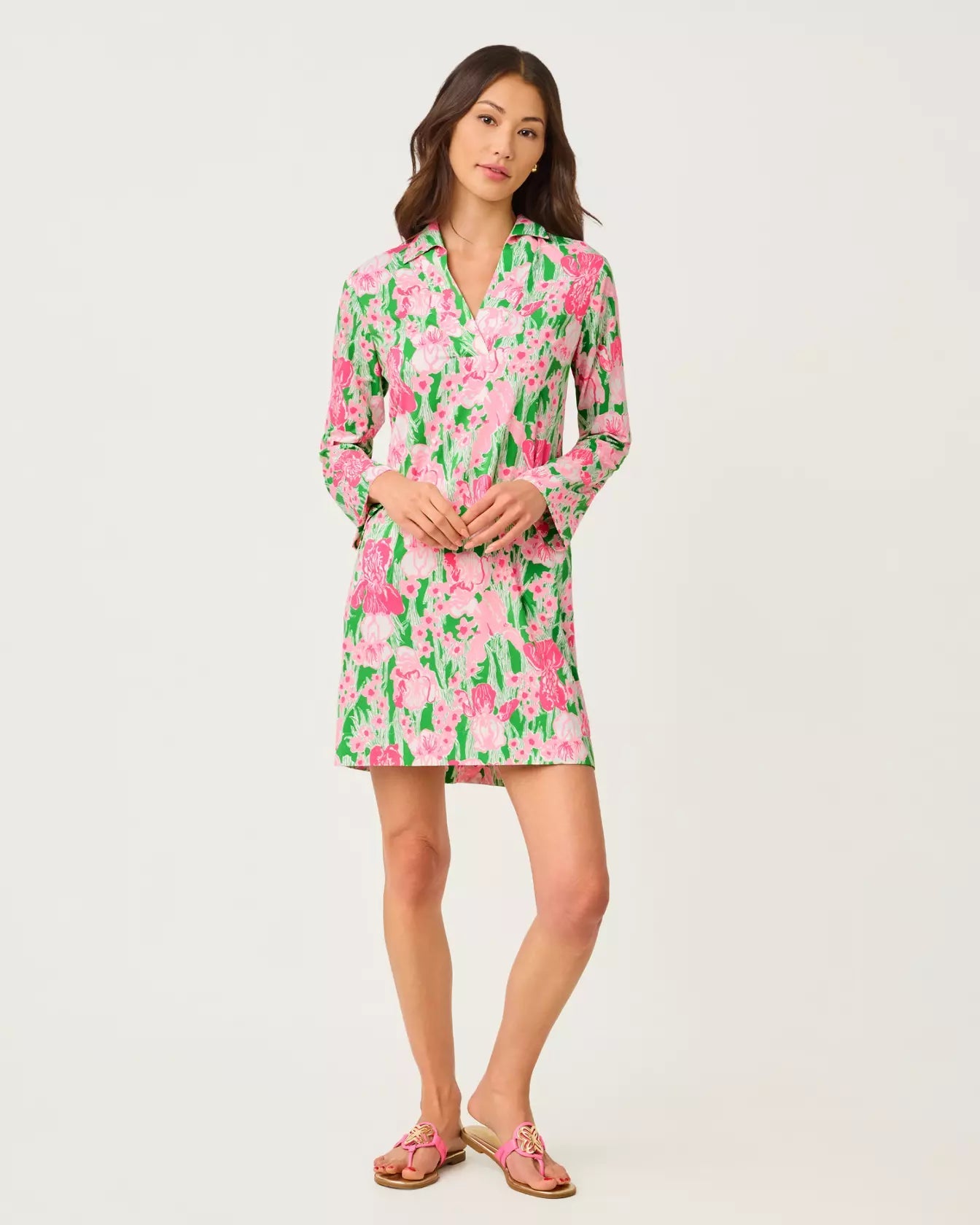 Chessie UPF 50+ DressLILLY PULITZERThe Printed Peach Savannah