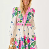 Chyanna V - Neck DressWomens - DressesLILLY PULITZERThe Printed Peach Savannah