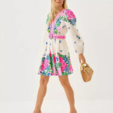Chyanna V - Neck DressWomens - DressesLILLY PULITZERThe Printed Peach Savannah