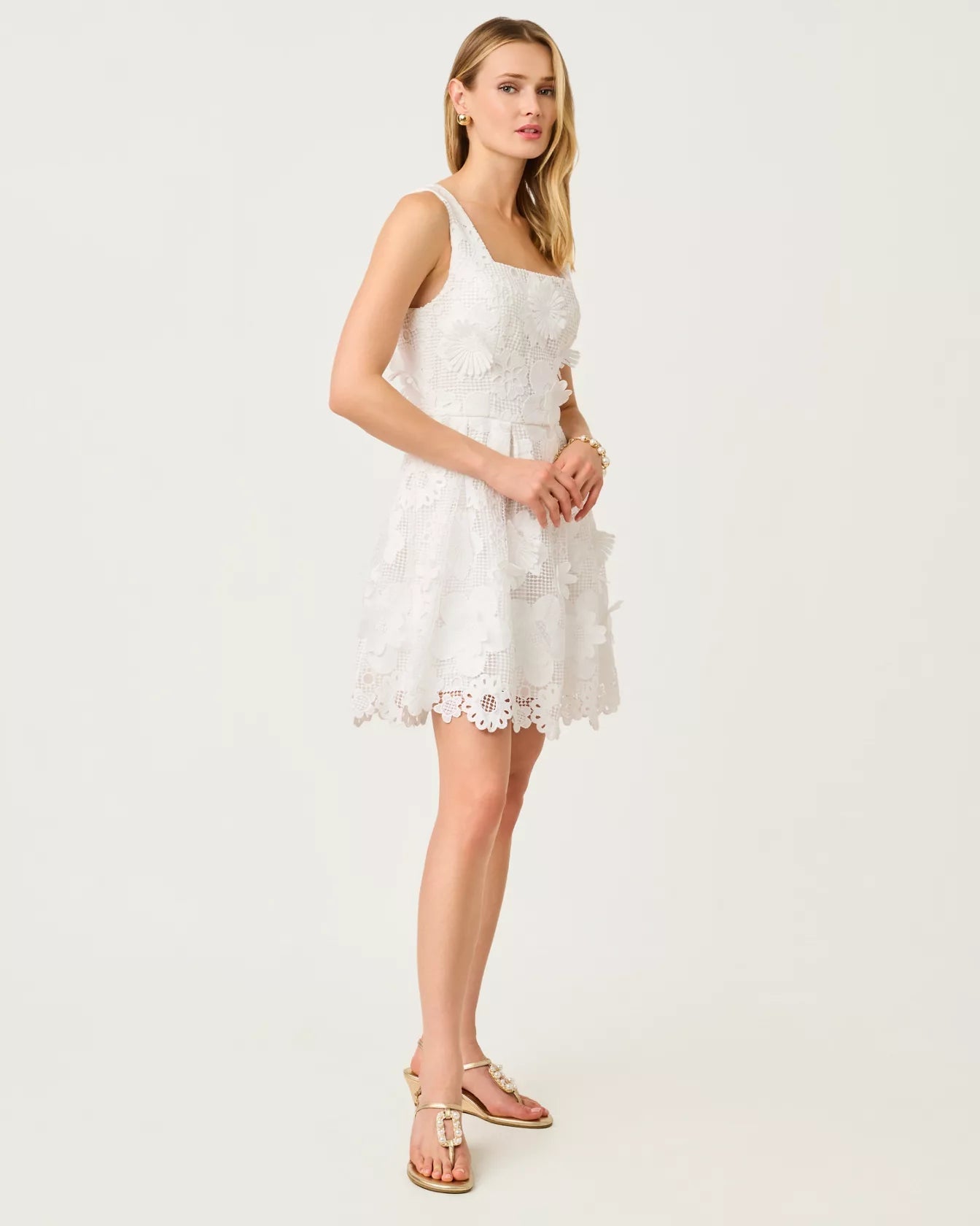 Cindy Skirted Lace RomperLILLY PULITZERThe Printed Peach Savannah