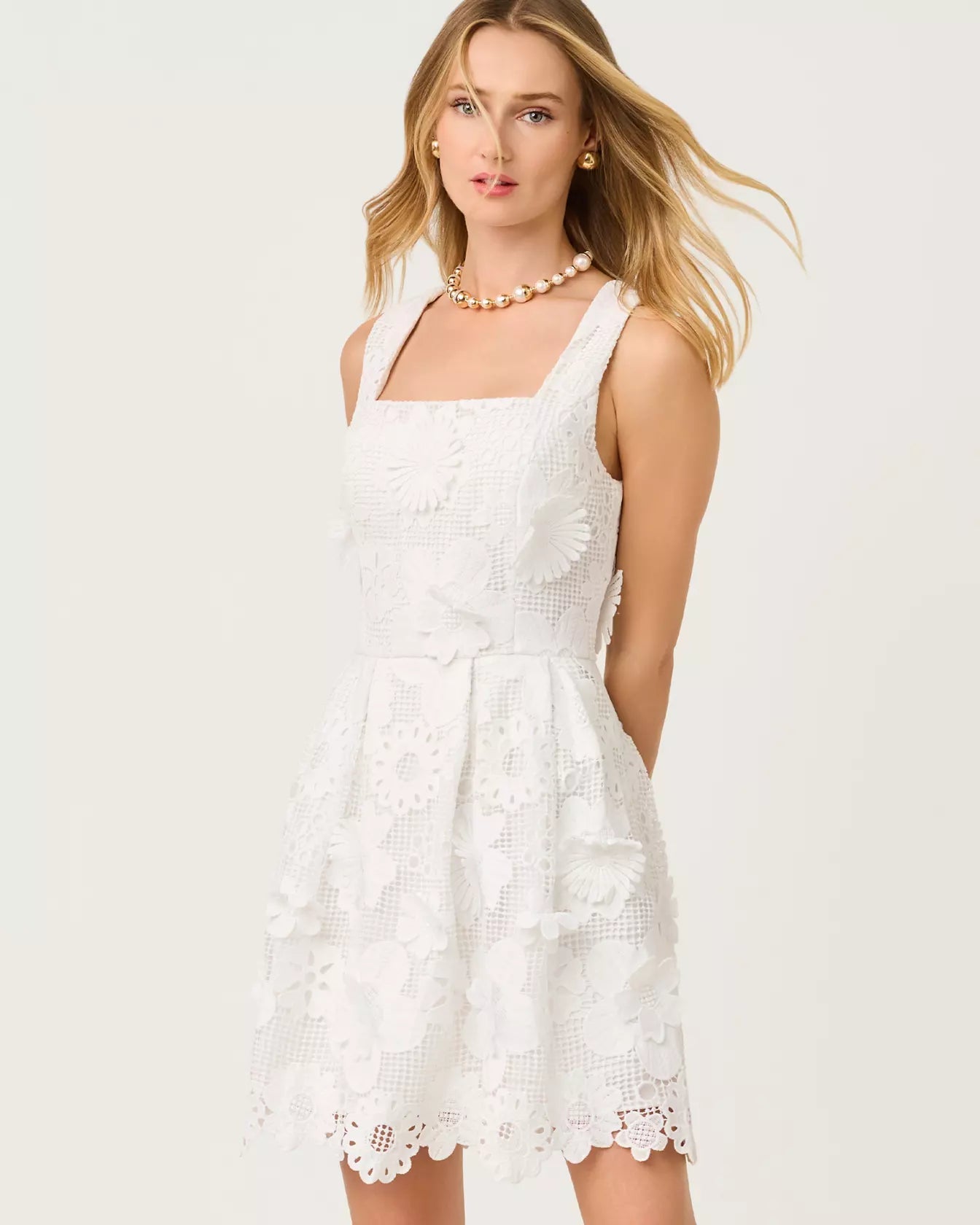 Cindy Skirted Lace RomperLILLY PULITZERThe Printed Peach Savannah