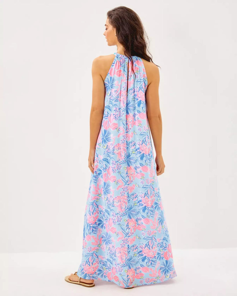 Clairabel Silk Maxi DressHeartland Retail ItemsLILLY PULITZERThe Printed Peach Savannah