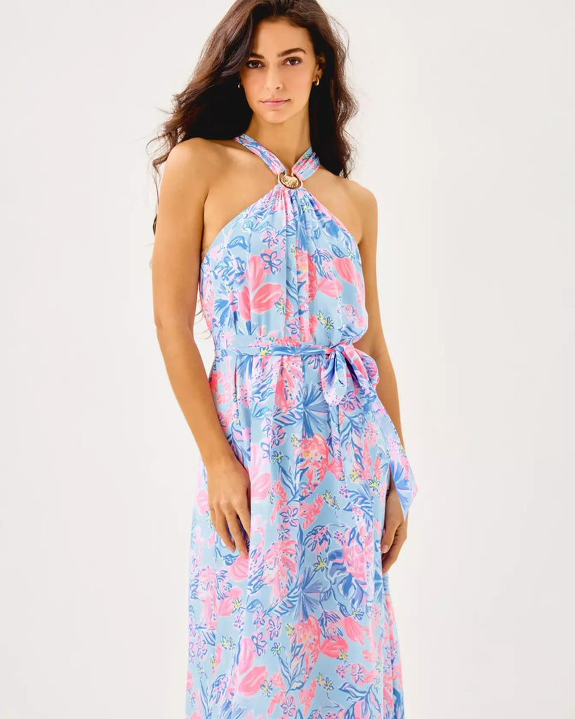 Clairabel Silk Maxi DressHeartland Retail ItemsLILLY PULITZERThe Printed Peach Savannah