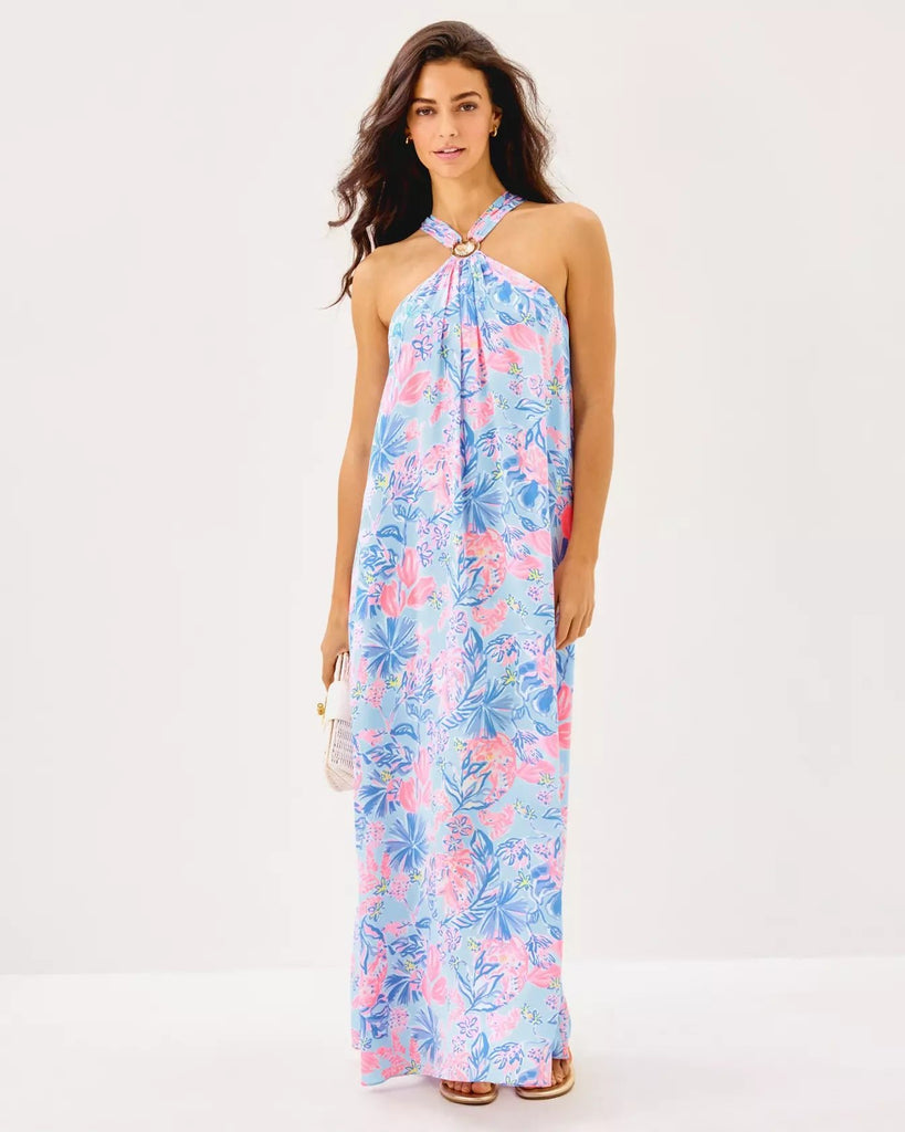 Clairabel Silk Maxi DressHeartland Retail ItemsLILLY PULITZERThe Printed Peach Savannah