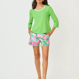 Clairmont 3/4 Sleeved Trimmed Knit TopLILLY PULITZERThe Printed Peach Savannah