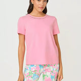 Clairmont Pearl Knit TopLILLY PULITZERThe Printed Peach Savannah