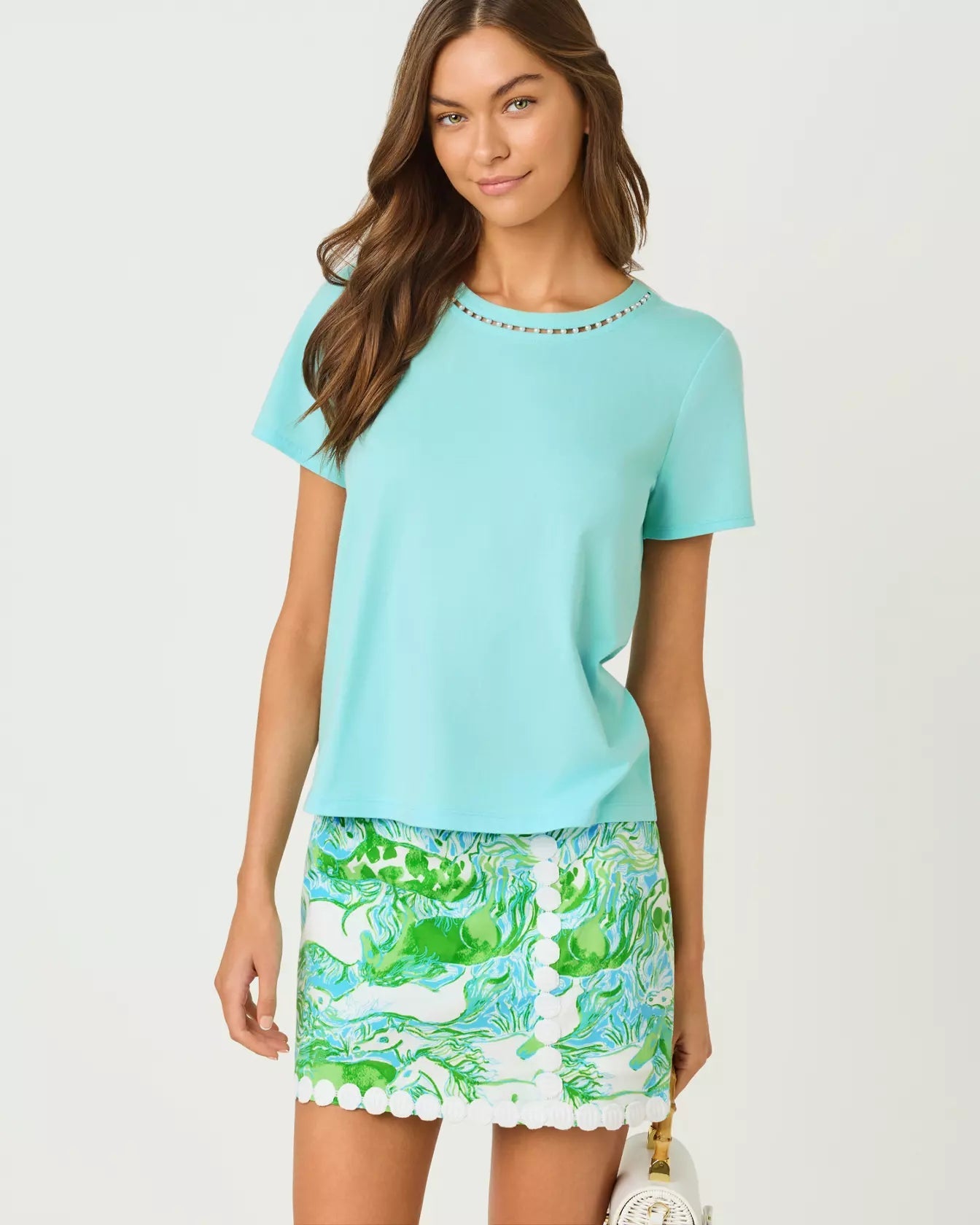 Clairmont Pearl Knit TopLILLY PULITZERThe Printed Peach Savannah