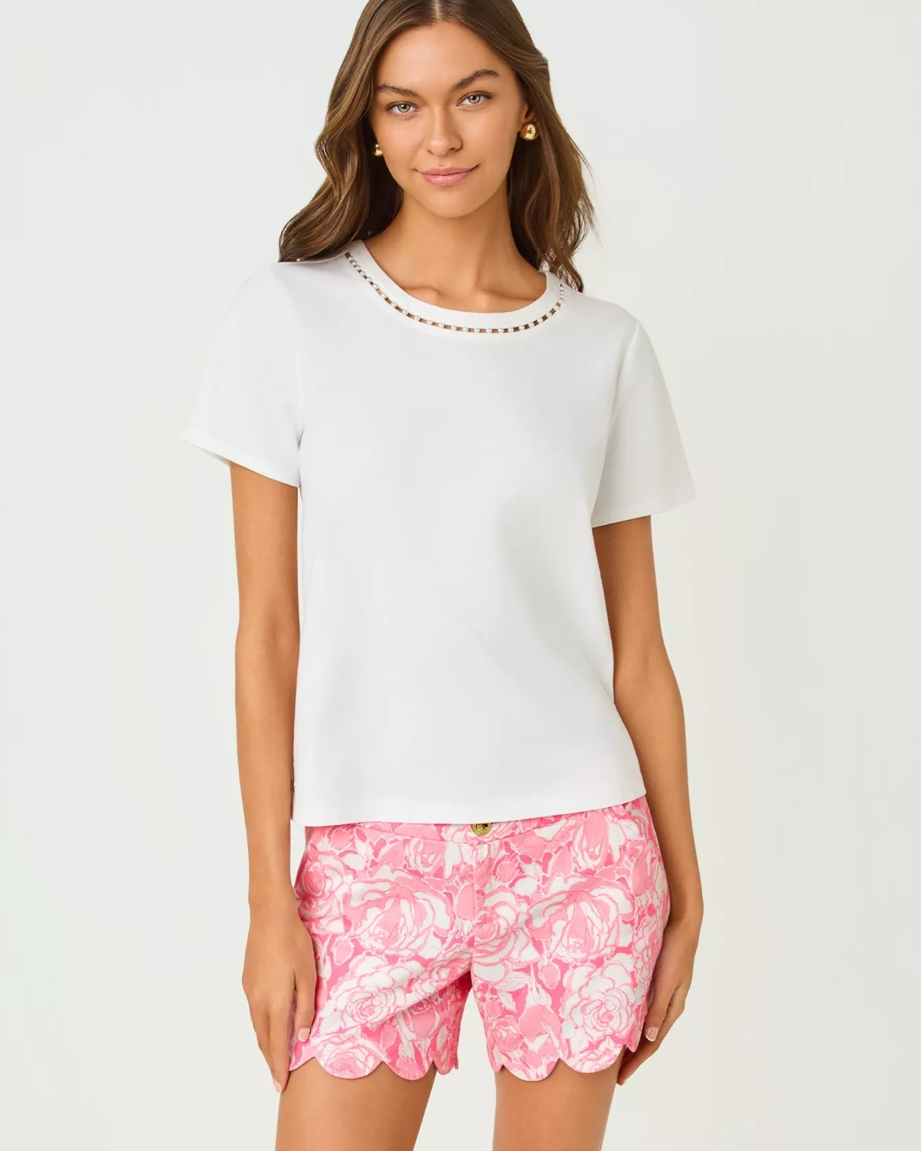 Clairmont Pearl Knit TopLILLY PULITZERThe Printed Peach Savannah