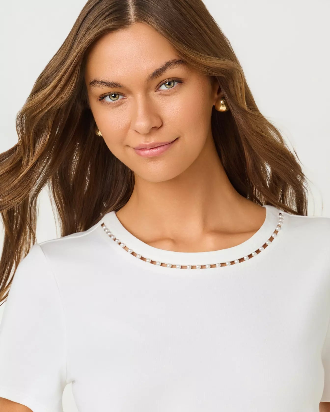 Clairmont Pearl Knit TopLILLY PULITZERThe Printed Peach Savannah