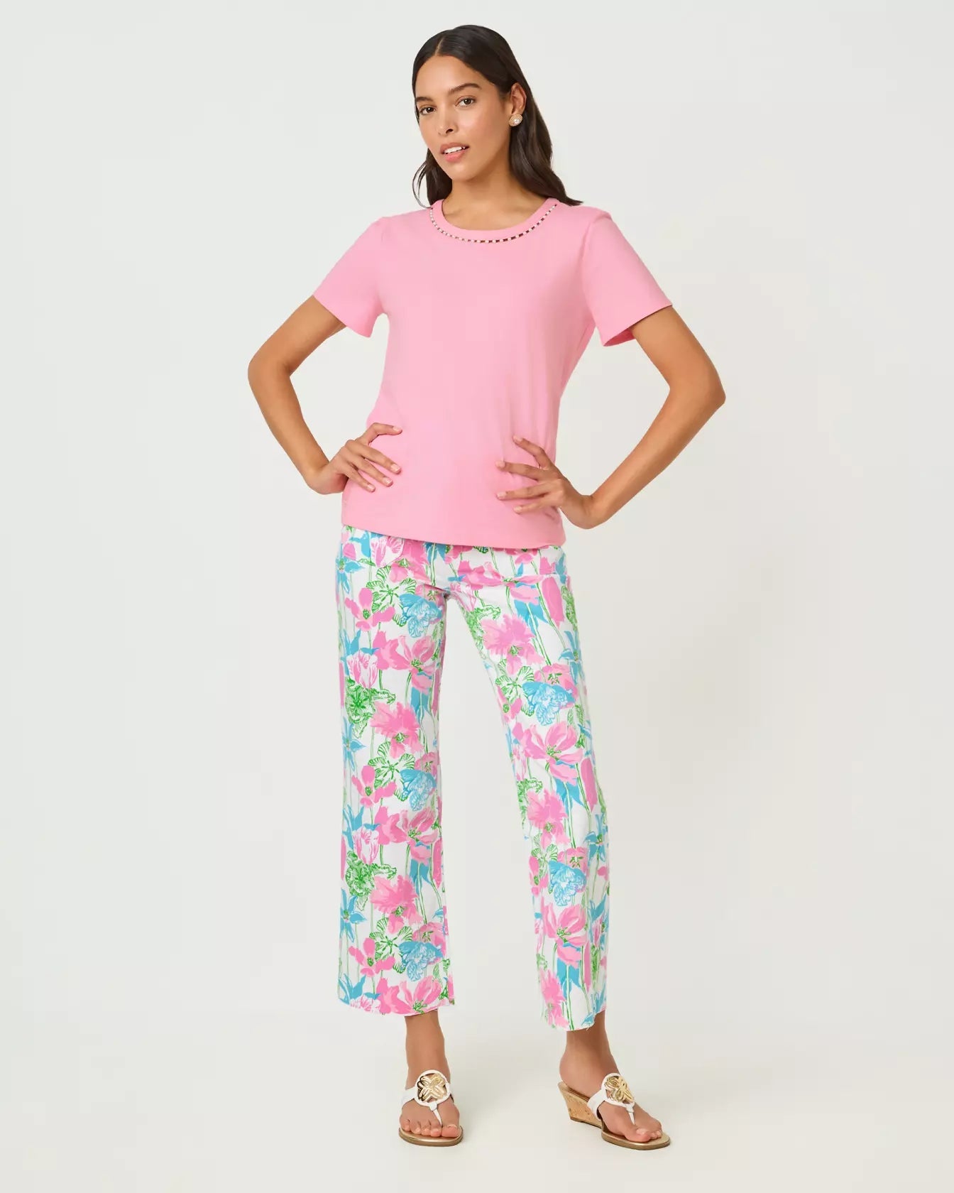 Clairmont Pearl Knit TopLILLY PULITZERThe Printed Peach Savannah