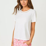 Clairmont Pearl Knit TopLILLY PULITZERThe Printed Peach Savannah