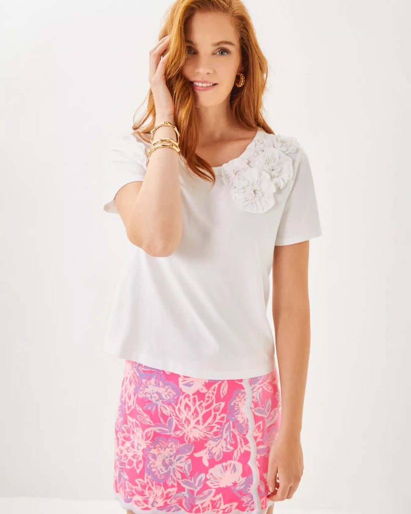 Clairmont Rosette Knit TopHeartland Retail ItemsLILLY PULITZERThe Printed Peach Savannah