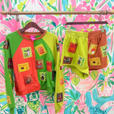 Colorblock Fall Stamp SweatshirtQueen of SparklesThe Printed Peach Savannah