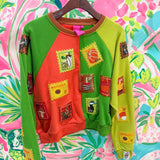 Colorblock Fall Stamp SweatshirtQueen of SparklesThe Printed Peach Savannah