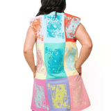 Colorblock QOS Card Logo Tank DressWomen - Dresses - A-Line/Easy DressesQueen of SparklesThe Printed Peach Savannah