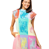 Colorblock QOS Card Logo Tank DressWomen - Dresses - A-Line/Easy DressesQueen of SparklesThe Printed Peach Savannah