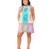 Colorblock QOS Card Logo Tank DressWomen - Dresses - A-Line/Easy DressesQueen of SparklesThe Printed Peach Savannah