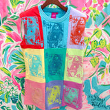 Colorblock QOS Card Logo Tank DressQueen of SparklesThe Printed Peach Savannah