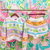 Colorblock Stripe Shell SweatshirtQueen of SparklesThe Printed Peach Savannah
